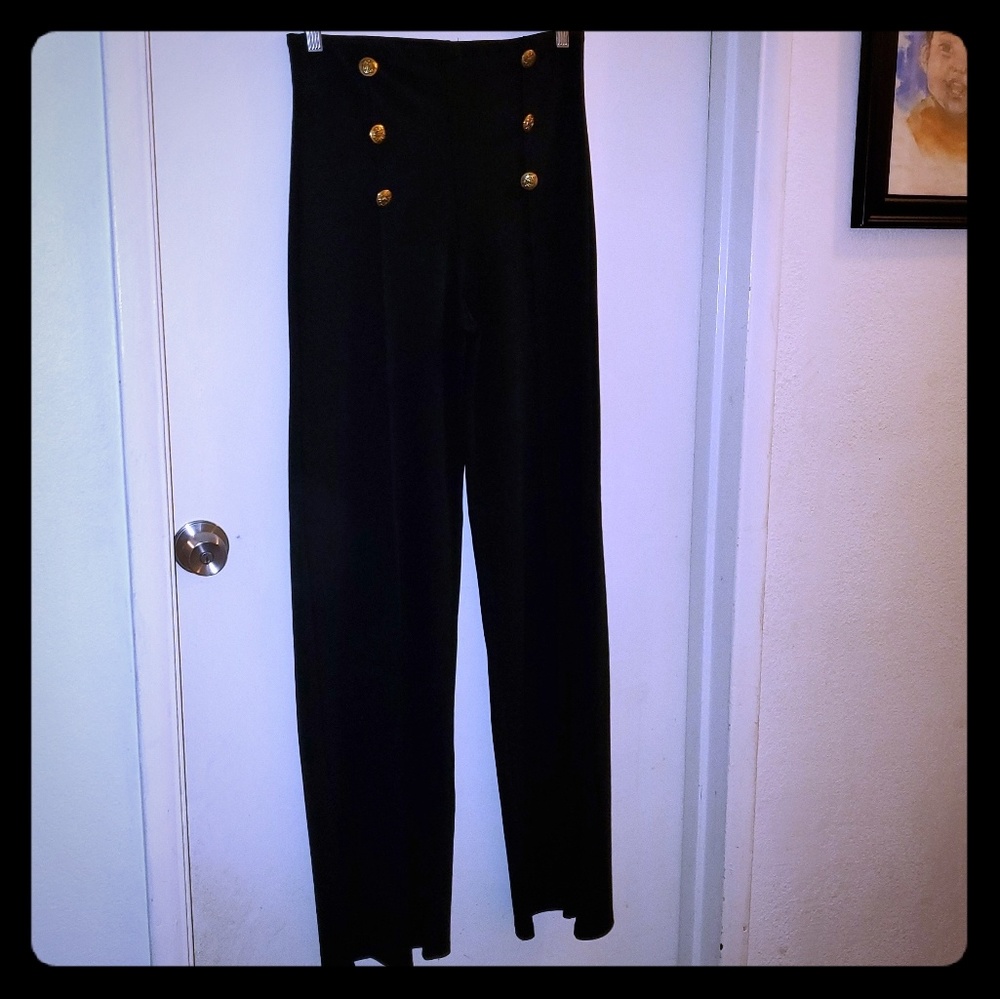 Black sailor pants